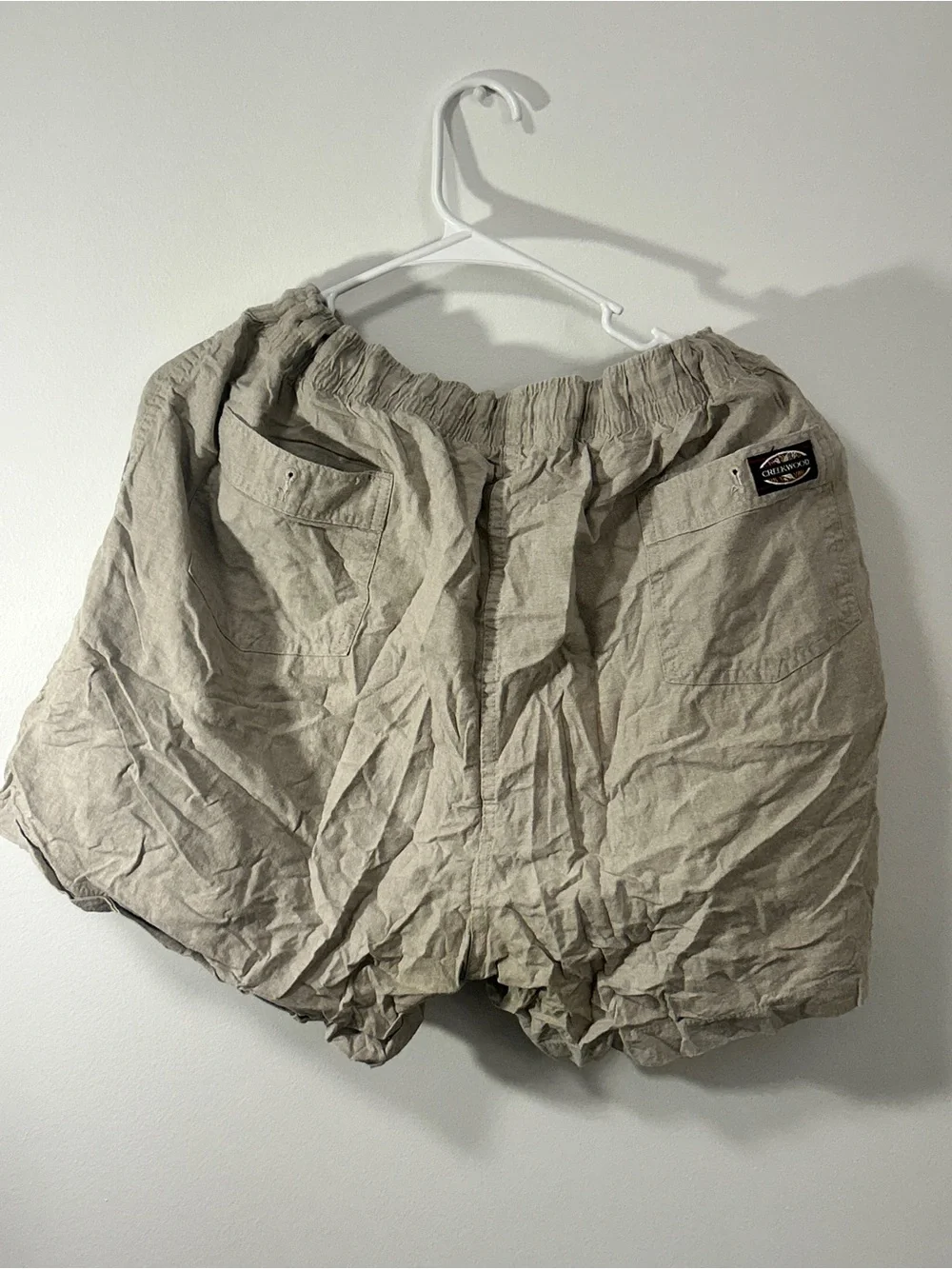 Men's Casual Drawstring Shorts in Light Taupe
